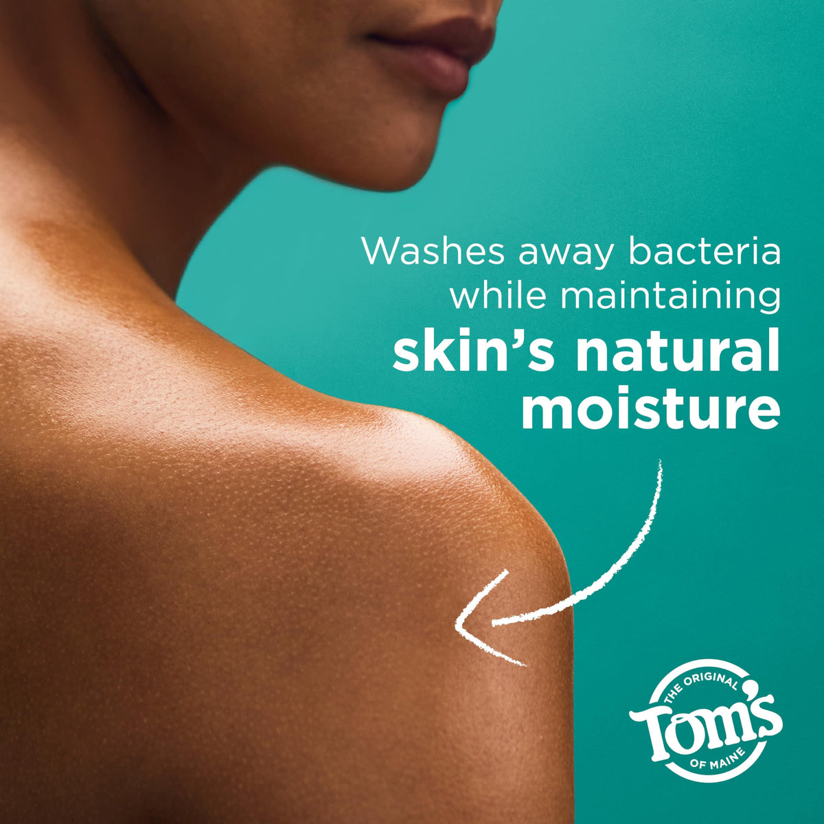 Tom's of Maine Creamy Coconut lather detail, moisturizing foam benefit