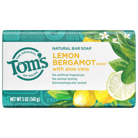 Tom's of Maine soap packed in a travel pouch for leak-free portability