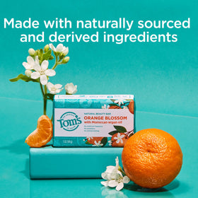 Tom's of Maine single 5 oz bar top-down view highlighting smooth finish and scent