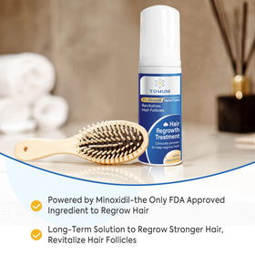 TOMUM foam pump detail for precise, mess-free daily application