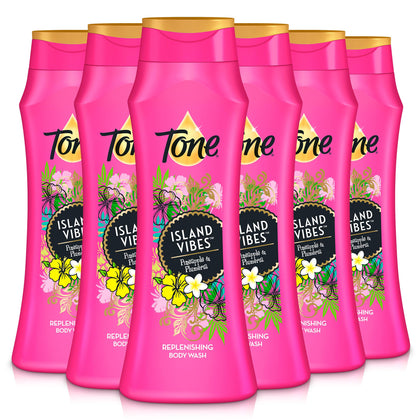 Tone bottle front packaging showing tropical label and volume, conveys value