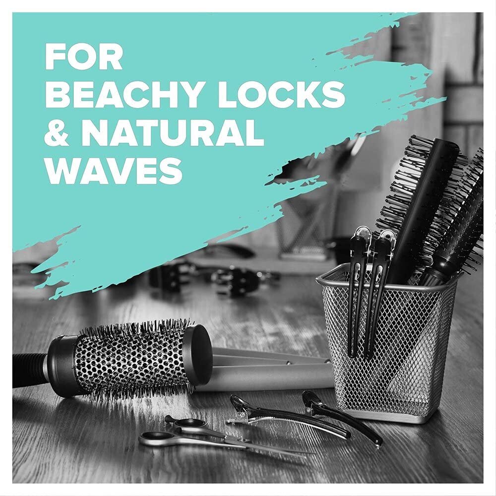 TONI&GUY salt spray on hair showing textured waves and natural movement