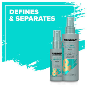 TONI&GUY applied in beach setting illustrating relaxed, tousled style