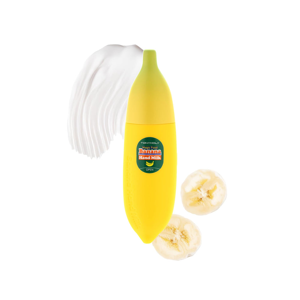 TONYMOLY front tube image showing compact banana hand cream for travel