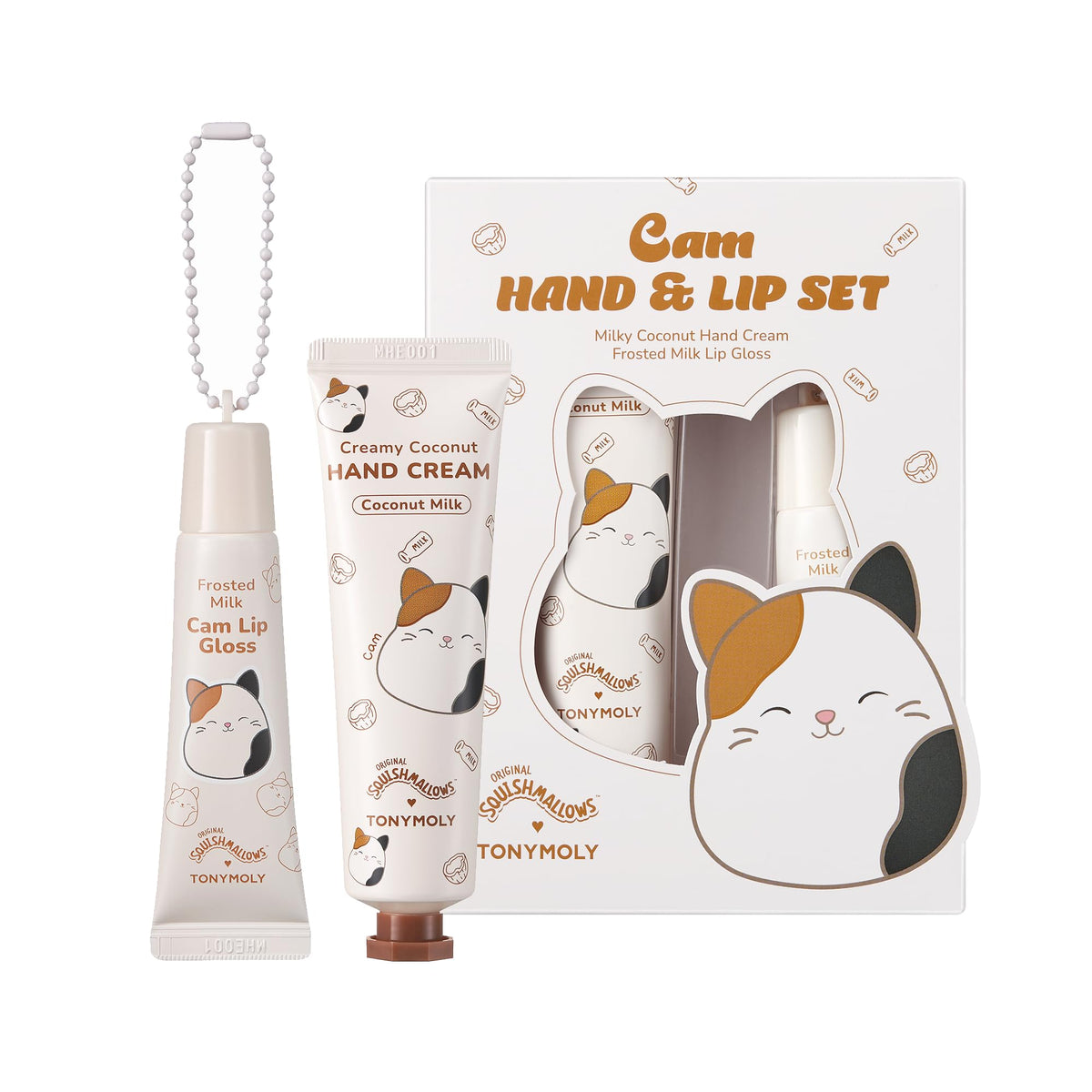 TONYMOLY Cam the Cat front packaging showing playful design and gift appeal