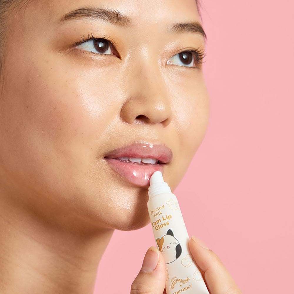 TONYMOLY Cam set held in hand demonstrating compact travel-friendly size