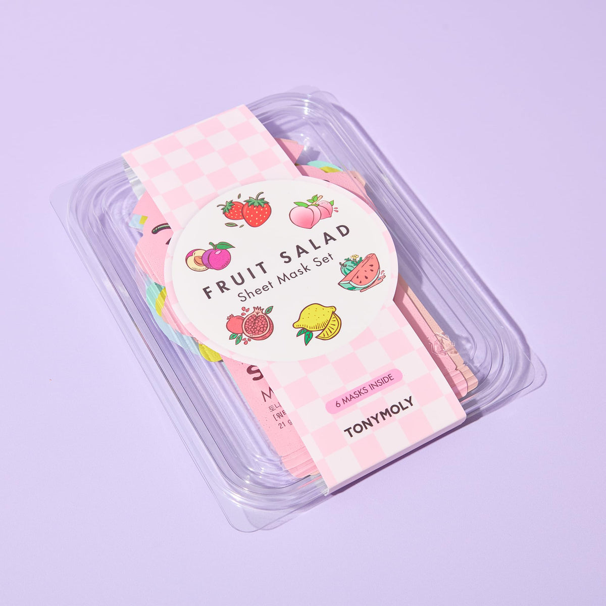TONYMOLY chilled mask in refrigerator emphasizing cooling soothing effect