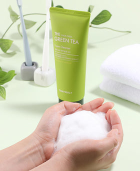 TONYMOLY ingredient label detail highlighting fermented green tea benefit