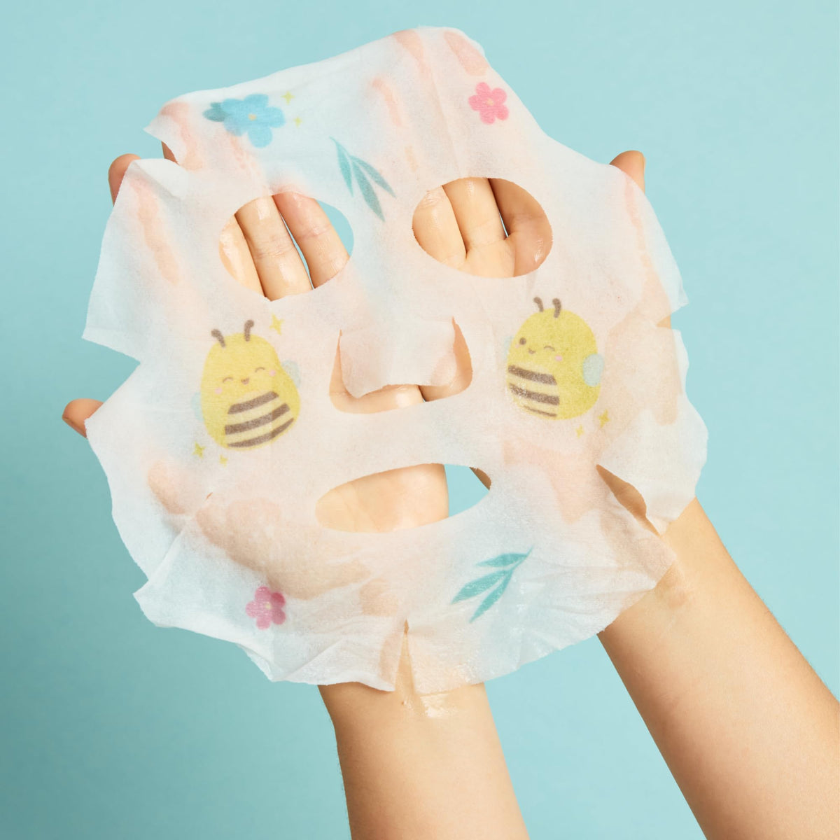 TONYMOLY bat-shaped eye patch detail reducing puffiness and soothing eyes
