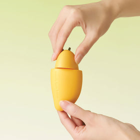 TONYMOLY open jar revealing creamy texture that absorbs quickly for silky hands