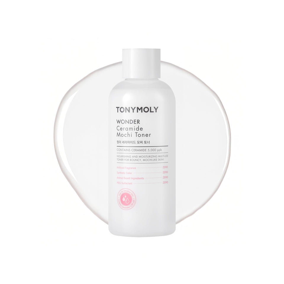 TONYMOLY front bottle shot showing clean packaging and 300ml size benefit