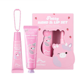 TONYMOLY Patty front packaging showing cute gift-ready design and strawberry theme