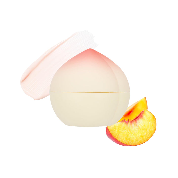 TONYMOLY peach hand cream front packaging showing compact tube and label, convenient for travel