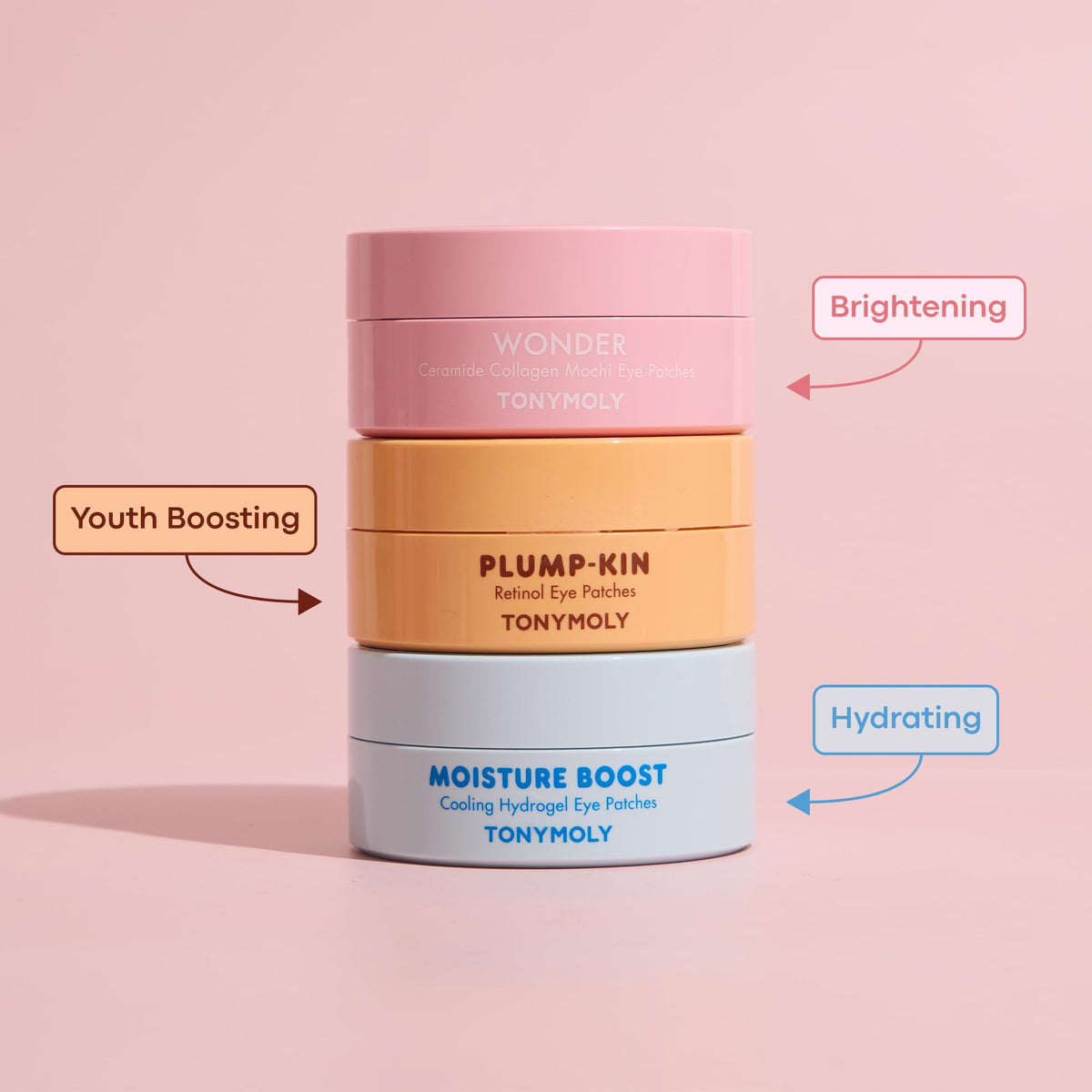 TONYMOLY serum drop on fingertip showing hydrating texture and moisturizing benefit