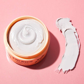 TONYMOLY mask applied on cheek demonstrating easy spread and calming effect