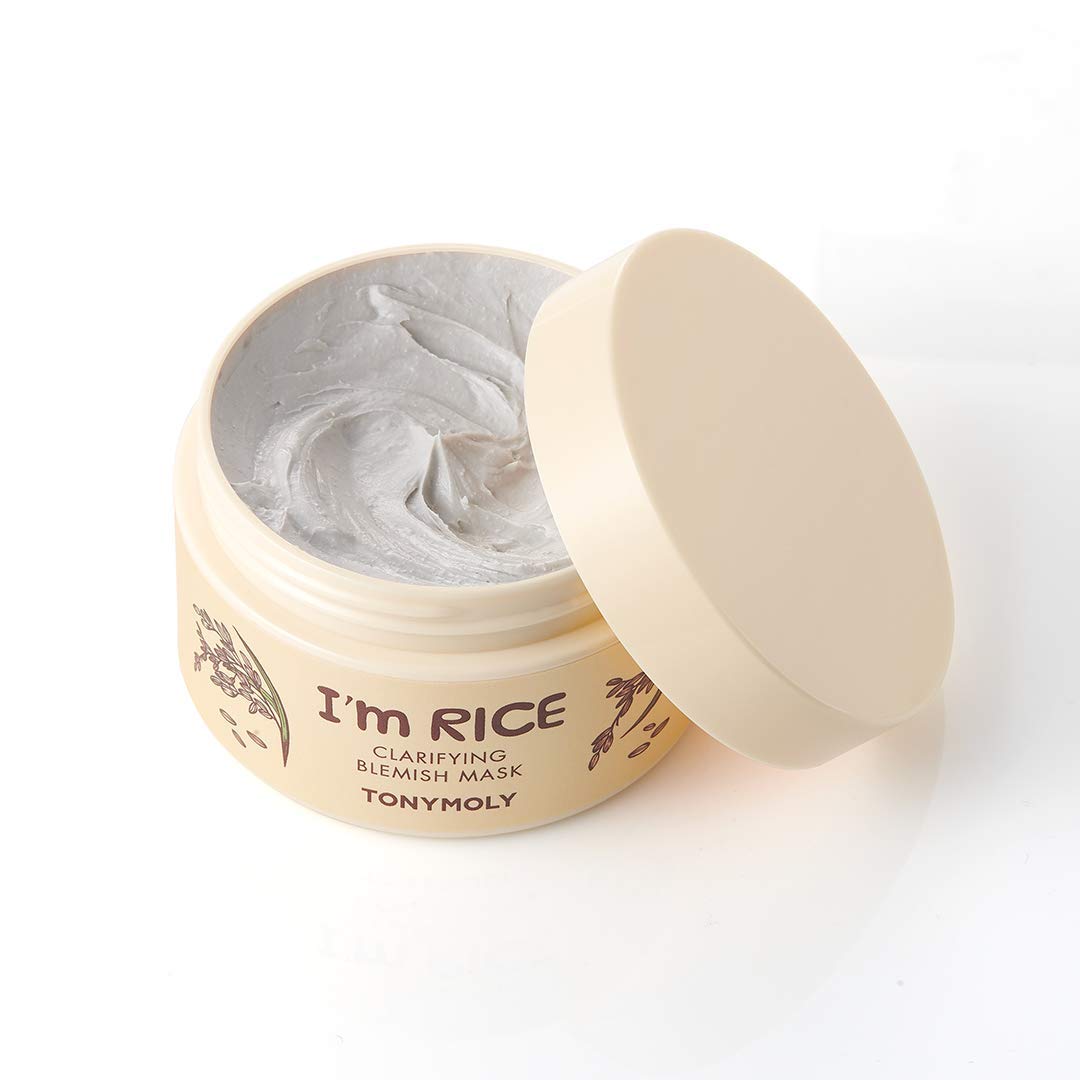 TONYMOLY close-up of mask texture showing creamy clay for gentle absorption