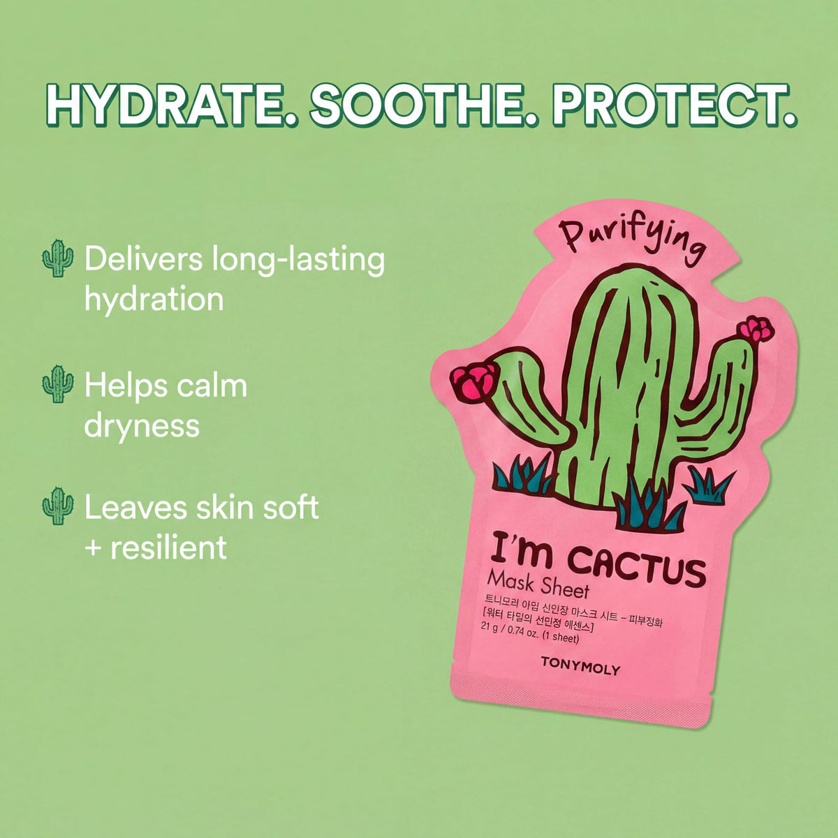 TONYMOLY hand holding mask for size scale and travel-friendly convenience