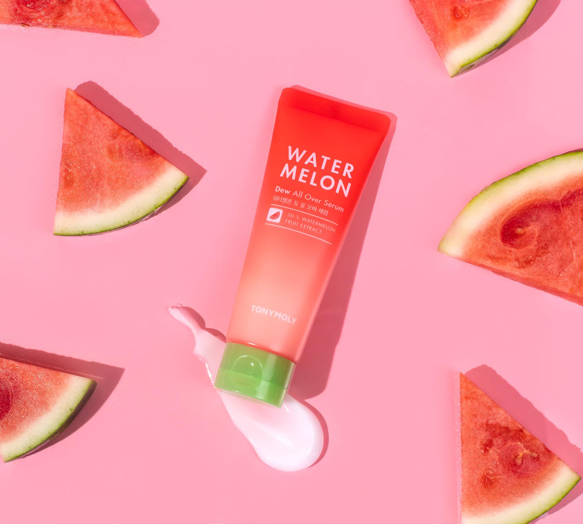 TONYMOLY morning face application illustrating dewy, comfortable daytime hydration