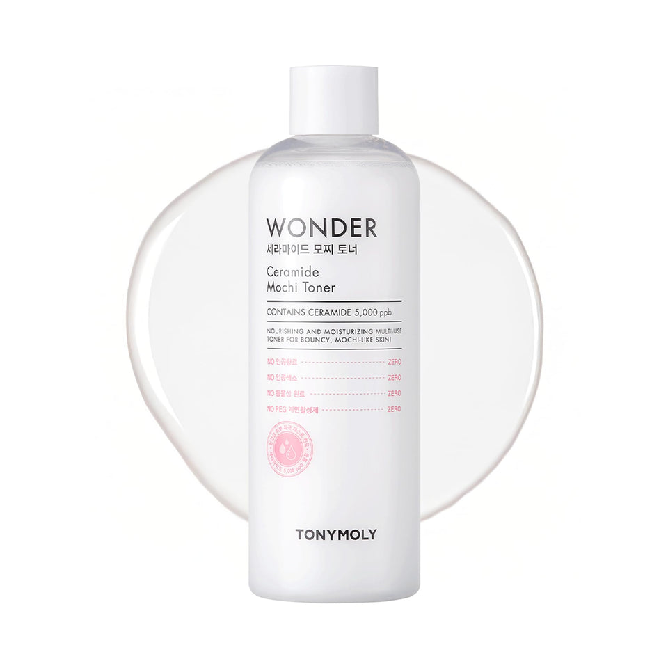 TONYMOLY front packaging showing bottle and label, clear product ID and shelf appeal