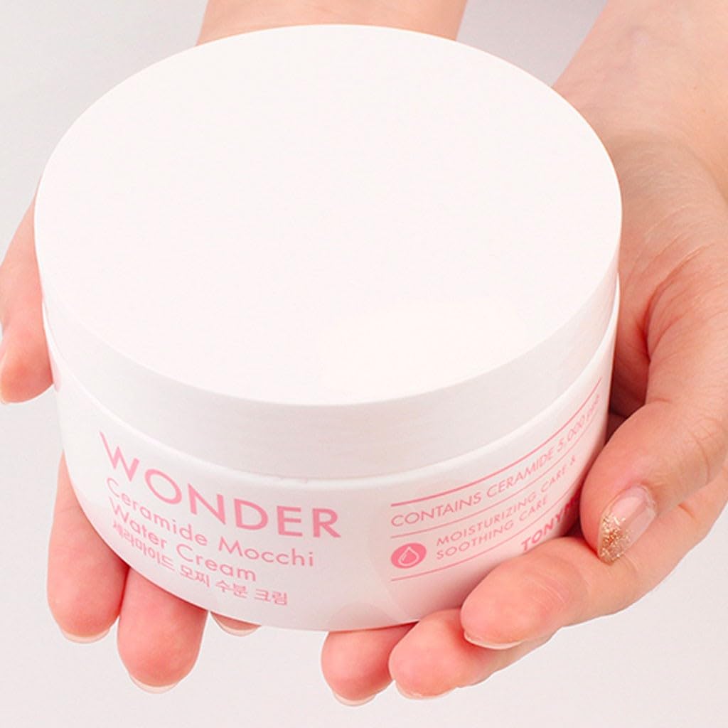 TONYMOLY open jar close-up revealing mochi-like texture for quick absorption