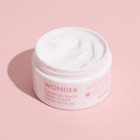 TONYMOLY mochi water cream texture close-up displaying lightweight gel and fast absorption