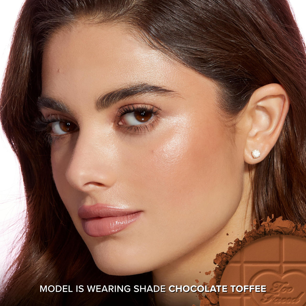 Too Faced arm swatch demonstrating buildable color and natural finish