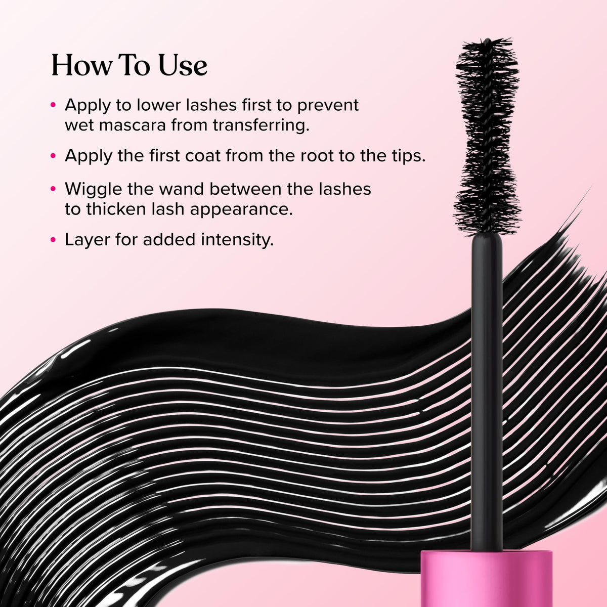 Too Faced before and after lash comparison illustrating visible volume and length
