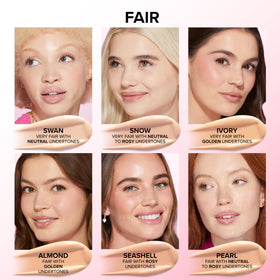 Too Faced application on hand illustrating buildable medium-to-full coverage