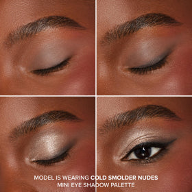 Too Faced palette applied on eyelid demonstrating smoky-eye intensity