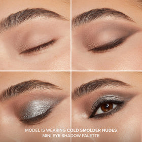 Too Faced close-up of six pans showing pigment payoff and shade variety