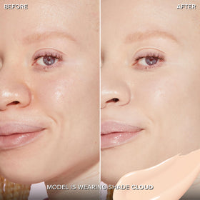 Too Faced concealer applicator closeup showing smooth, precise application