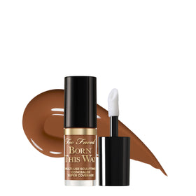 Too Faced concealer front view showing chestnut shade and full coverage benefit