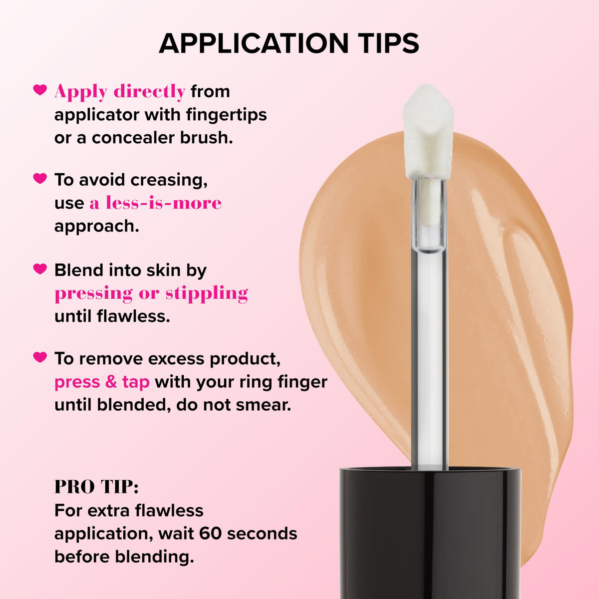 Too Faced ingredients panel highlighting hyaluronic acid and coconut water benefits