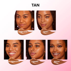 Too Faced concealer Butterscotch swatched on hand for shade match