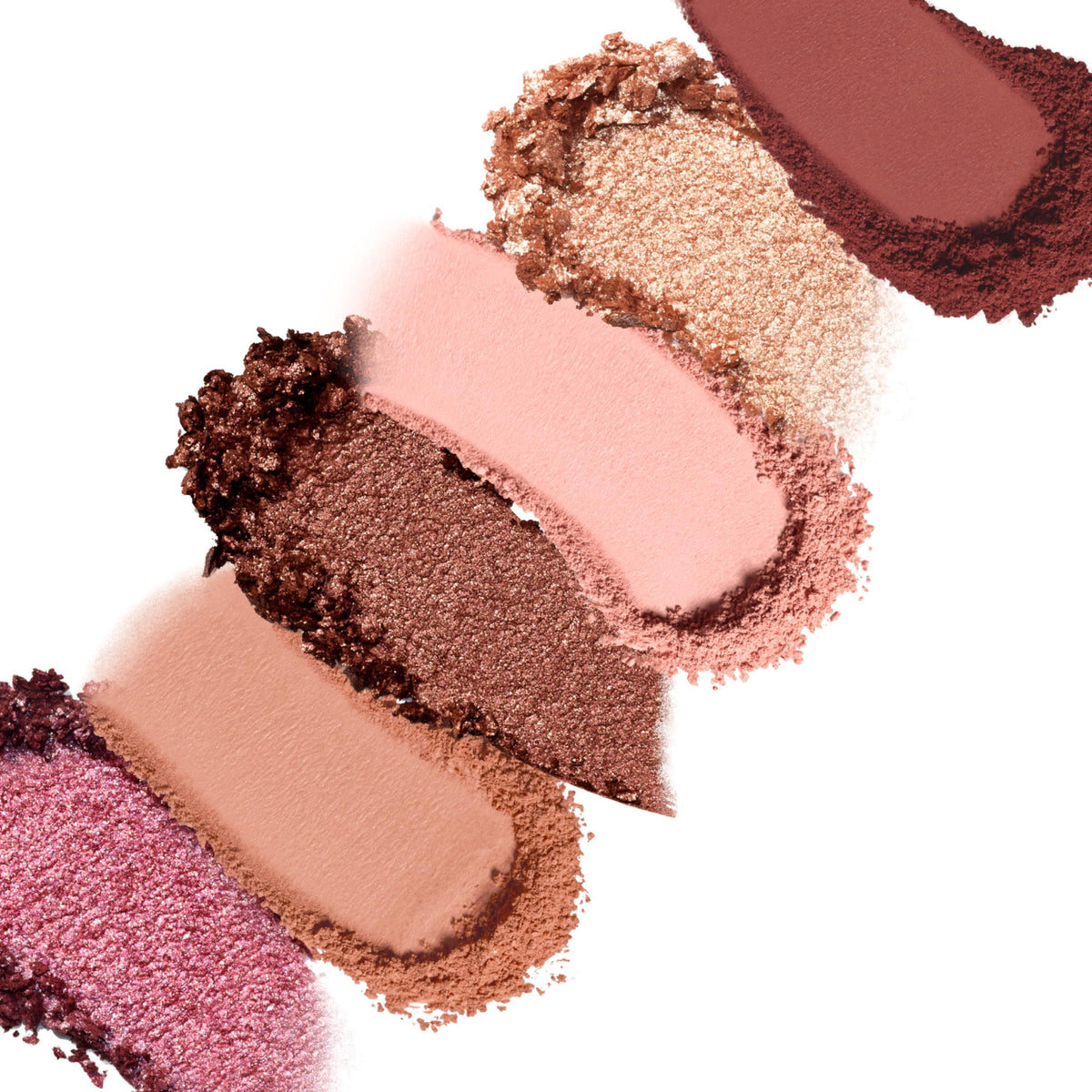 Too Faced open palette with mirror visible, offering travel-ready application convenience