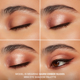 Too Faced arm swatches of six shades demonstrating color payoff and blendability