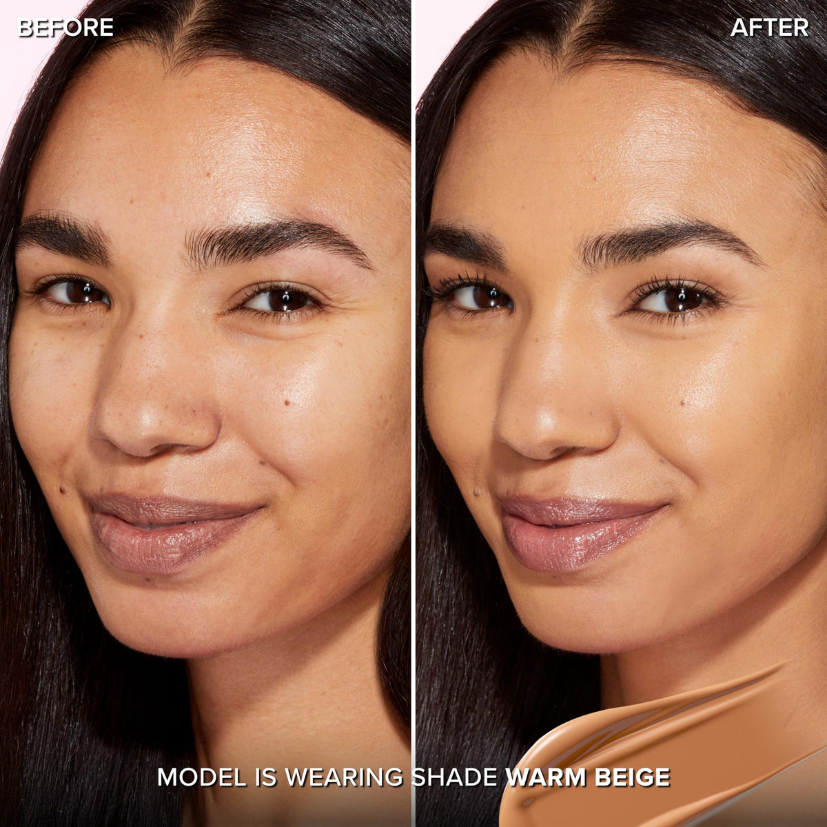 Too Faced pump dispenser detail demonstrating controlled, mess-free application benefit
