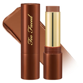 Too Faced Chocolate Soleil front stick showing product shape and easy application benefit