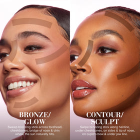 Too Faced Chocolate Soleil label and Chocolate Mousse shade chip showing clear shade identification