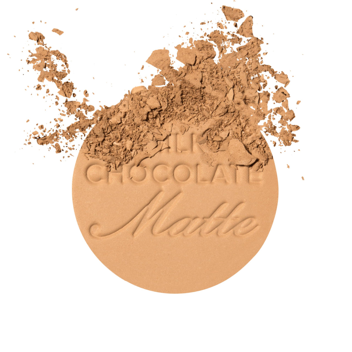 Too Faced pan close-up texture highlighting smooth cocoa-infused finish