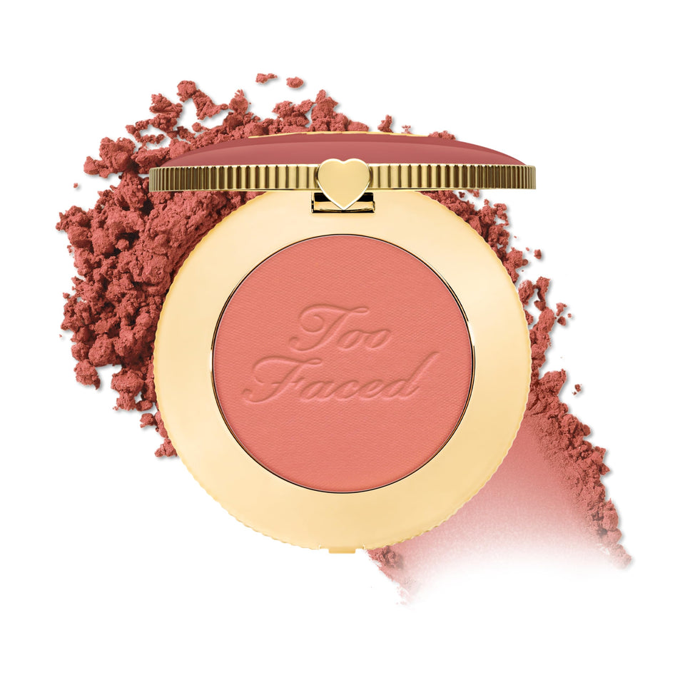 Too Faced compact front view showing sleek packaging and color payoff
