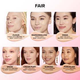 Too Faced concealer applied under eye illustrating natural brightening benefit