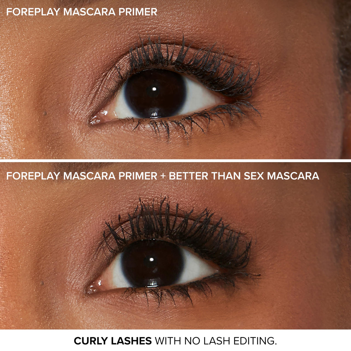 Too Faced primer worn at night showing long-lasting waterproof hold