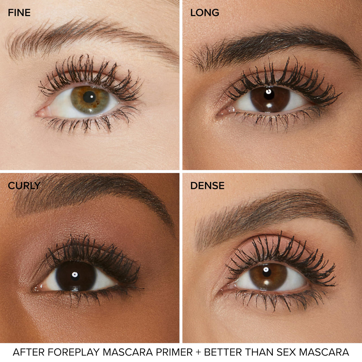 Too Faced primer and mascara duo on vanity for layered lash enhancement