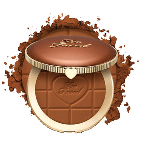 Too Faced front compact showing pan and sleek packaging for easy use