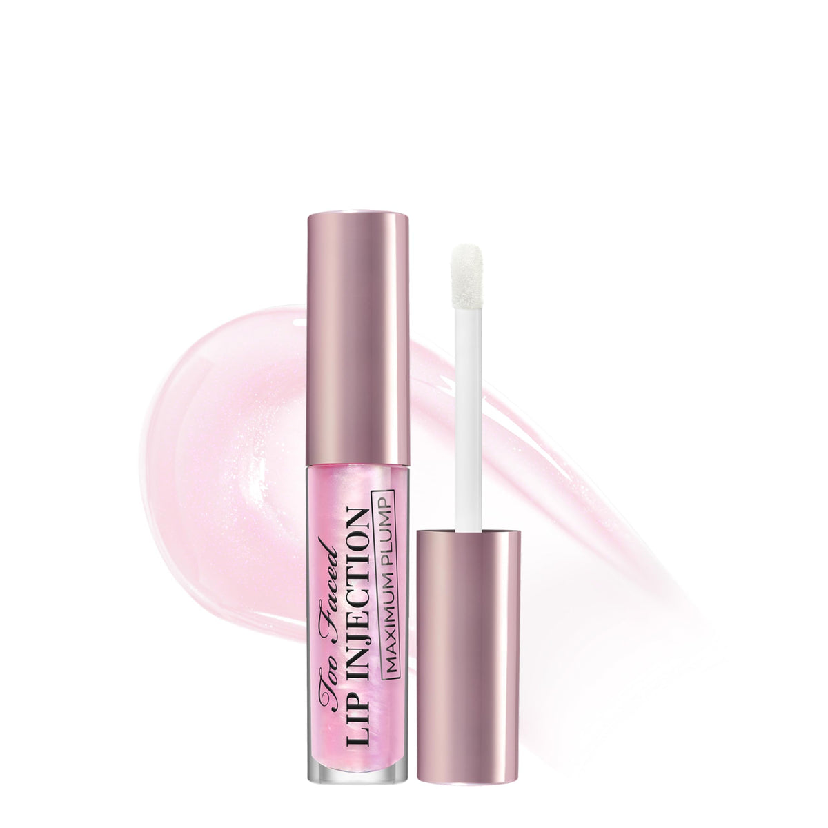 Too Faced front tube showing product branding and glossy finish benefit
