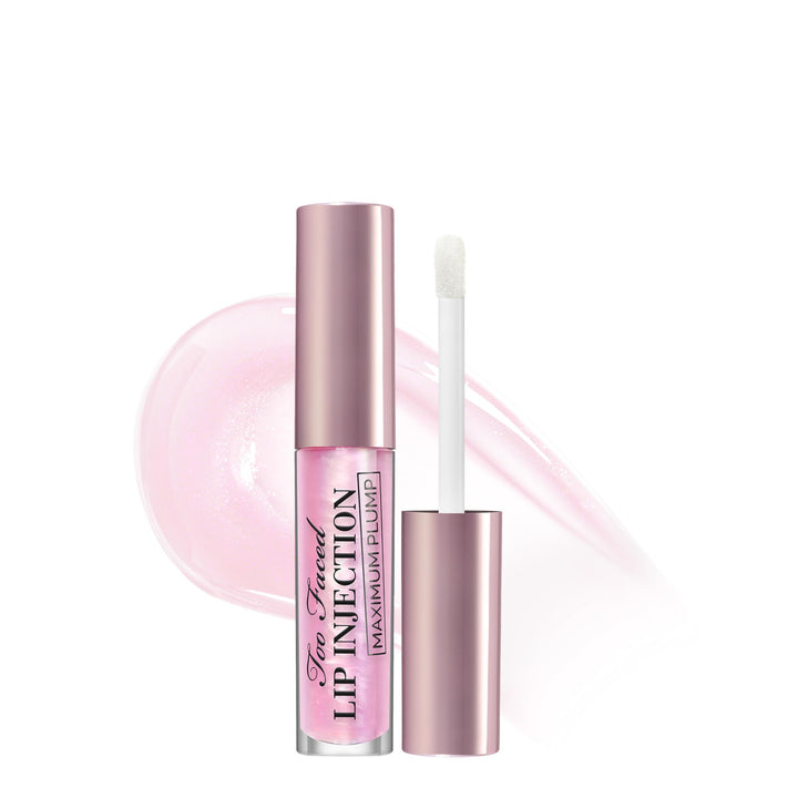 Too Faced front tube showing product branding and glossy finish benefit