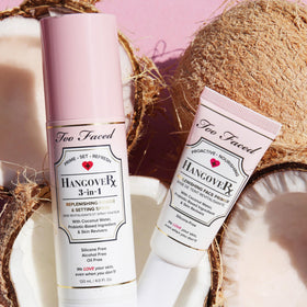 Too Faced Hangover travel purse shot illustrating portable 1 oz bottle for on-the-go refresh