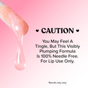 Too Faced size comparison displaying 0.14 fl oz small, travel-friendly benefit