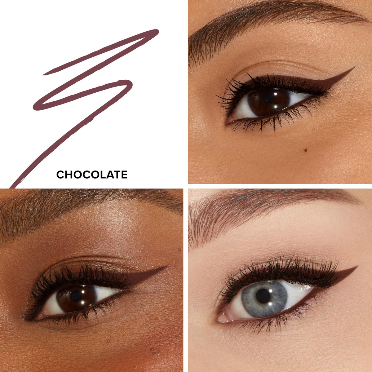 Too Faced Killer Liner pencil tip close-up demonstrating precise point for sharp lines
